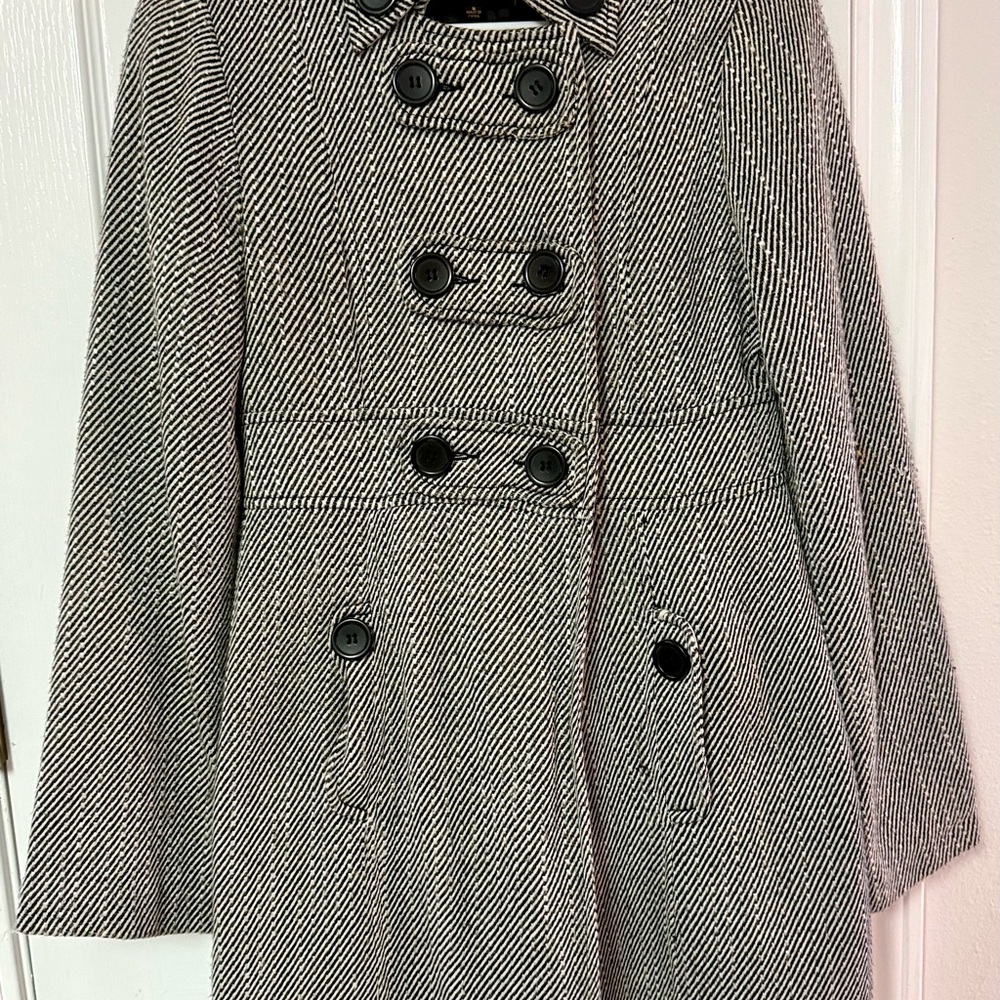 Jack by BB Dakota Black and White Trench Coat
